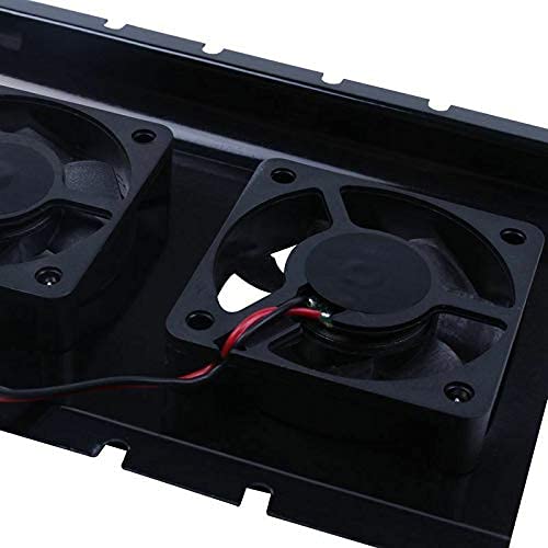 Ubersweet® Imported Black 3.5 IDE Hard Disk Drive HDD 2 Fan Cooler for PC R8K5_8909