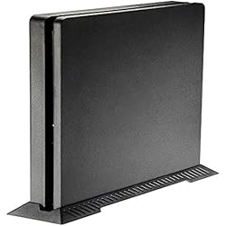 Ventilador Vertical Torre eXtremeRate Soporte Vertical para PS4 Slim Armazón Perpendicular Antideslizante para Playstation 4 Slim Consola(Negro)
