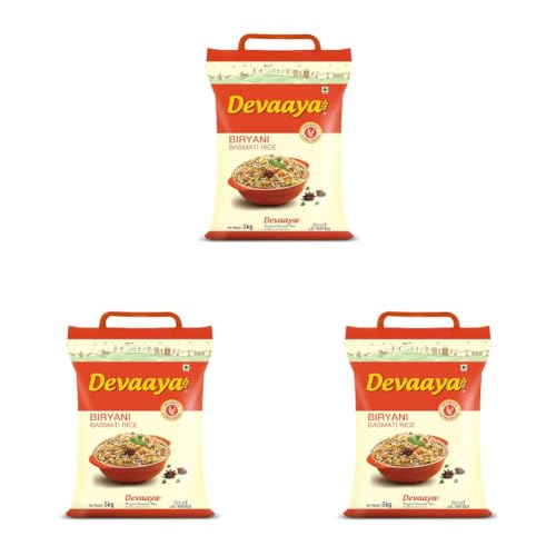 Image of Devaaya Biryani Basmati Rice, 5 kg (Pack of 3)