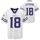 Justin Jefferson Minnesota Vikings #18 Youth 4-18 White Jersey - X-Large 14/16