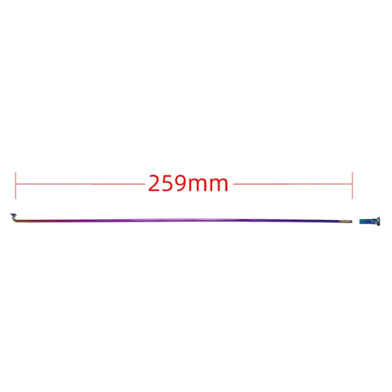 36pcs Raggi Della Bici Con Nippli Bici Da Strada In Lega di Alluminio 14 Calibro Arcobaleno Raggio Ricambio Fit Per Accessori Della Bicicletta