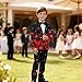 Yewattles Kids 2026 Fashion Suits for Boys 2 Piece Including Jacket,Pants and Tie Pockets for Festive Gatherings 6-14 Years Red Heart