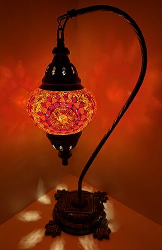 Mosaiklampe Mosaik - Stehlampe M Tischlampe orientalische lampe mosaic lamp/ORANGE