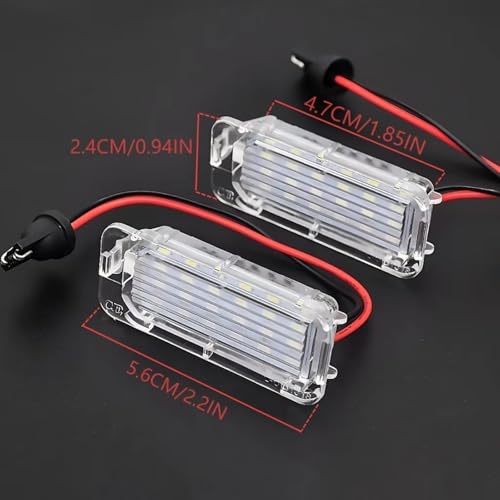 Luces para matrícula de coche para Ranger, C-MAX y B-MAX de 2010 a 2020 6