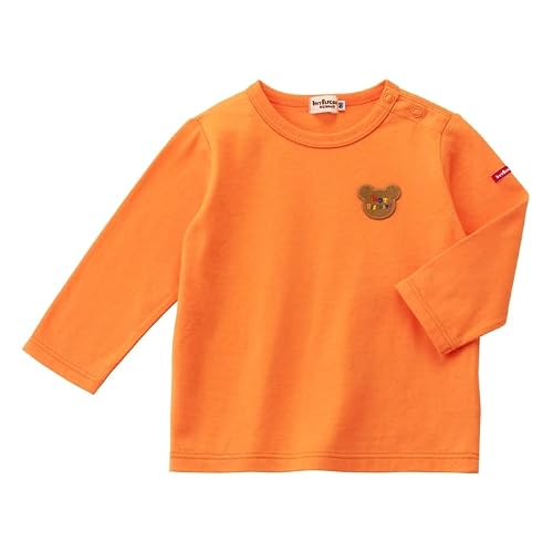 [ミキハウス ホットビスケッツ] 長袖 Tシャツ ロンT キッズ 70-5204-572 100cm オレンジ