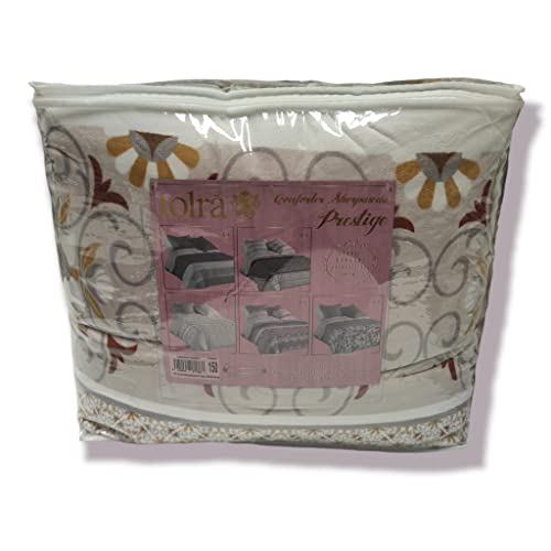 Mercatienda.es Edredón Sherpa 150 cm Tolrá 600gm,de 250_x_260 cm Modelo CS008 en Color Beige, edredón con Borreguito para otoño e Invierno con los cuadrantes de Regalo.