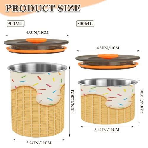 Envase hermético de acero inoxidable para café 900 ml miniatura 2