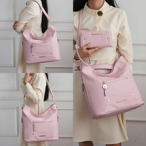 Image of MKF Collection Shoulder Bag for Women, Vegan Leather Top-Handle Crossbody Bag Handbag Purse by Mia K