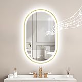 👍【INSTALLATION FACILE & SERVICE CLIENT】Le montage à câblage fixe assure un aspect propre et prend en charge les interrupteurs muraux. Livré avec le matériel de montage et les instructions pour une installation facile. Livré localement depuis l'Allemagne dans un nouvel emballage amélioré. Si le miroir que vous recevez est endommagé, il n'y a pas besoin de le retourner, veuillez nous contacter et nous vous répondrons dans les 24 heures.