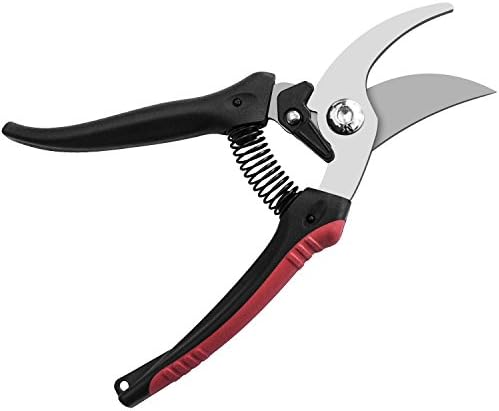 JEOutdoors Pruning Shears, Professional High Carbon Alloy Steel Sharp Blade Bypass Hand Pruner, Tree Trimmer, Garden Shears