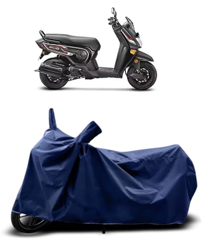 Image of CoverRide Bike Cover Waterproof Heavy Duty - All Weather Dustproof UV Protection Scooty Cover for Honda Cliq Outdoor Indoor Use with Windproof Buckle