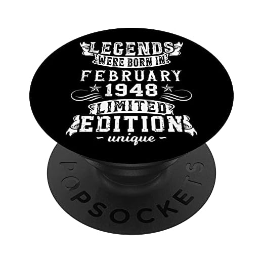 Cumpleaños Febrero 1948 Edición Limitada Regalo February PopSockets PopGrip Intercambiable