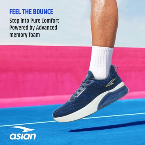 Image of ASIAN Powerplay-22 Sports Running Shoes for Men | Lightweight, Breathable Sneakers with Bounce Sole | Ideal for Gym, Walking, Jogging & Daily Use | Stylish Trainers