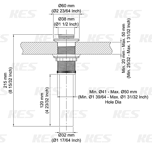 Kes Bathroom Sink Drain Stopper Vessel Vanity Pop Up Drain Without Overflow, Oil Rubbed Bronze S2007D-Orb #TOP3