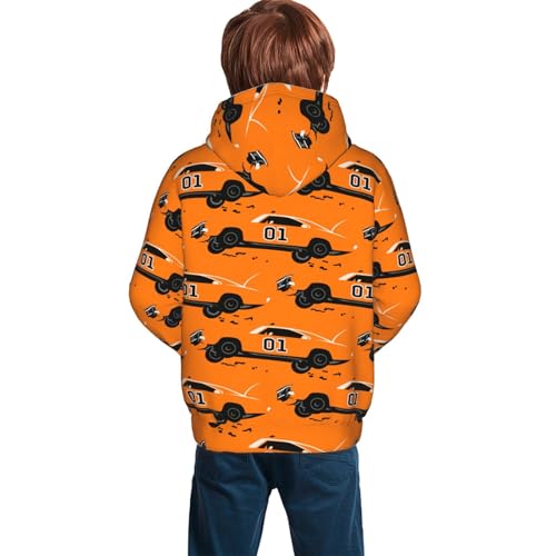 Kids Hoodies Children Sweatshirts Teen Hooded Fashion Pullover with Pockets Without Drawstring2