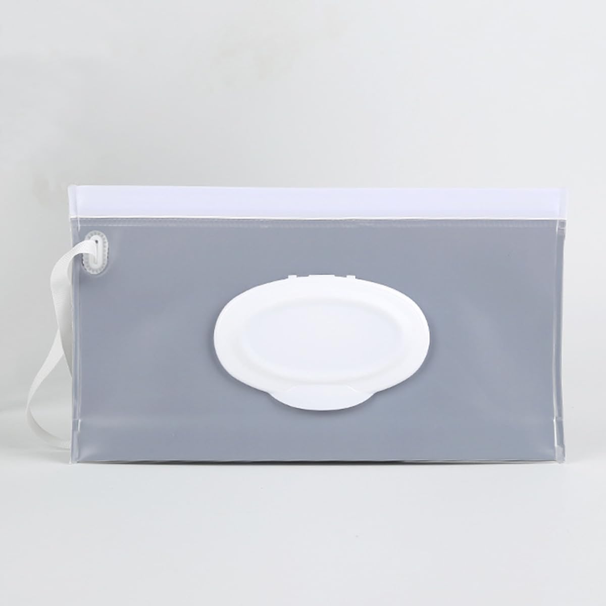 ZAAWUUT Portable Wet Wipe Dispenser Bag,Reusable Wipe Container Travel Holder,ZAAWUUT Napkin Storage Pouch with Sealed Zipper (Gray)