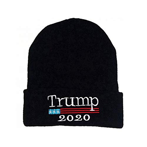 Aesy Bonnet de Ski Hiver Collection Trump - 2020 Donald Trump Garder l'Amérique Grande (Noir)