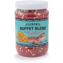 Flukers Buffet Blend Juvenile Bearded Dragon Veggie Variety Diet, 9-Ounces, Model 76053