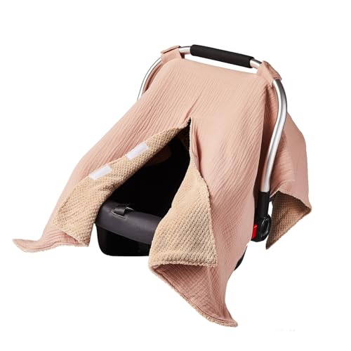 Soft & Breathable Baby Bassinet Sleeve Solid Color Comfortable Seats Protector Case for Travel and Outdoor