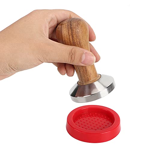 Mango de madera para cocina, base de acero inoxidable, polvo de café, prensa, martillo, herramienta de manipulación - Imagen 4