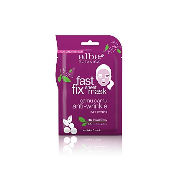 Alba-Botanica-Fast-Fix-Sheet-Mask-Anti-Wrinkle-Camu-Camu-Pack-of-8 Alba Botanica Fast Fix Sheet Mask, Anti-Wrinkle Camu Camu (Pack of 8)