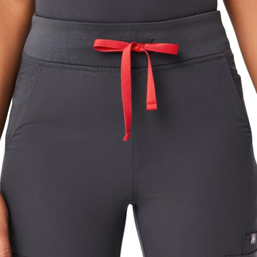 Image of FIGS YOLA High Waisted Skinny Scrub Pants for Women - 11 Pockets, 4-Way Stretch, Yoga Waistband