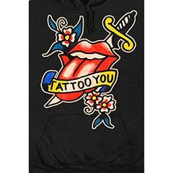 The Rolling Stones Sweat-Shirt À Capuche Tattoo You Lick Logo Officiel Unisex - Les Beatles, Paul McCartney, John Lennon, RIngo Starr, George Harrison The Rolling Stones Sweat-Shirt À Capuche Tattoo You Lick Logo Officiel Unisex – Image 3