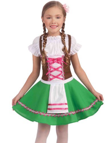 Rubies Gretel German Costume Dress for Kids, Girl's Large