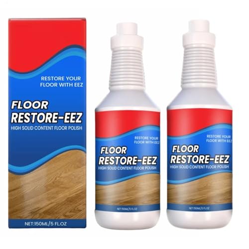 Floor Restorer | 2X150ML Parkett Renovierer Glänzend | Hartholzböden Parkettreiniger Kratzer Reparatur | Schnell Trocknender Parkettpflege zur Wiederherstellung von Kratzern Reinigungsmittel
