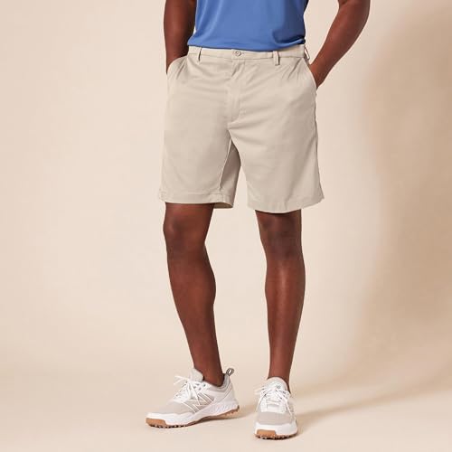 Image of Amazon Essentials Men's Classic-Fit 9 inch Inseam Moisture-Wicking Golf Shorts, Functional Pockets (Available in Big & Tall)