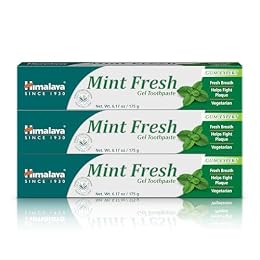 Himalaya Mint Fresh Gel Fluoride-Free Toothpaste, 6.17 oz, 3 Pack