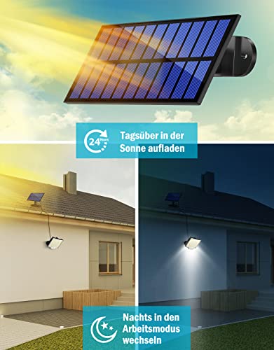 Solarstrahler MPJ Solarlampe für Außen mit 106 LEDs