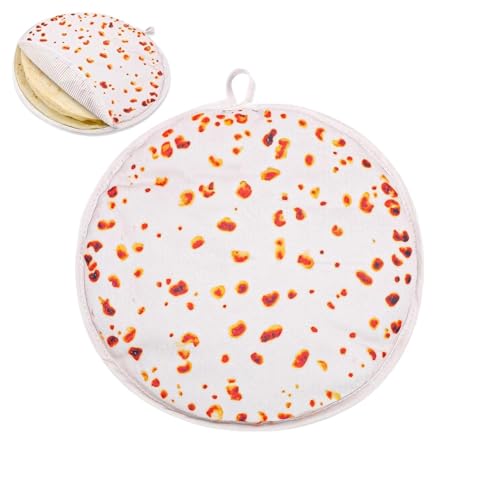 Calentador De Tortillas - 11.81x11.81 Pulgadas, Bolsa Porta Tortillas, | Bolsa De Taco Naan De Larga Duración, Bolsā Calentadora De Alimentos Para Harina De Maíz, Rollo De Pizza, Fiesta En Cas