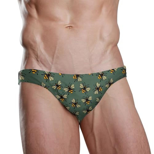 Men's Swim Briefs Fashion Low Rise Bikini Swimwear Beach Swimsuits with Drawstring2