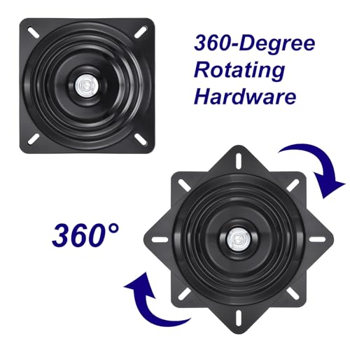 uxcell 2 Pack 10 Inch Bar Stool Swivel Plate Replacement - Image 4