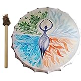Gâterie rythmique : La construction complexe de ce tambour chamanique fait à la main conduit à une résonance et une vibration améliorées, résultant en un son unique et fascinant. Le motif d'arbre mystérieux et la couleur rétro lui confèrent un look distinct qui attire l'attention. Son dos creux ajoute à l'expérience sonore globale.