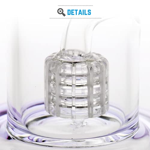 Glasbong mit chillum Rauchen Bong 18 mm Hurricane Bongs 21 cm – Bild 4