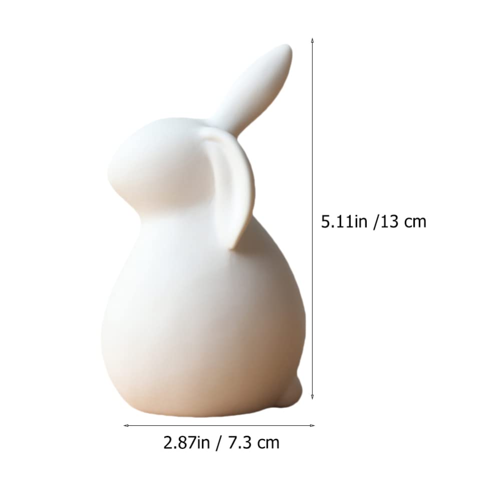 Amazon.co.jp: NUOBESTY ウサギ 置物 飾り かわいい セラミック