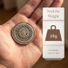 Memento Mori Coin Medallion Stoicism Gift Amor Fati Metal Gold Color Token EDC Challenge Stoic Reminder Pendant Momento Mori Gift for Daily Stoic Practice Memento Vivere Skull