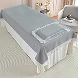 [CONCEPTION DE TROU POUR LE VISAGE] : Ce drap de lit est conçu avec des trous de respiration, ce qui permet à vos clients de placer facilement leur tête et leur cou pendant les massages de beauté, leur permettant de s'immerger pleinement dans l'expérience relaxante apportée par le massage.