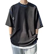 OYOANGLE - Playera Sin Mangas De Punto Acanalado, Cuello Redondo, Sin