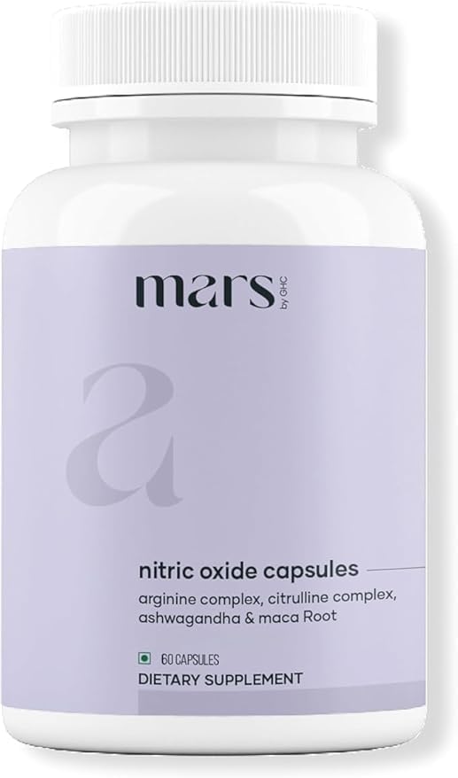 marsbyGHC Surge Max Natural Ashwagandha Capsules: Powered with Goksura & Safed Musli - Pack of 1 | Supports Overall Well-Being