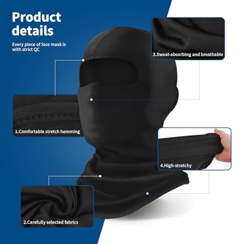 Image of YESLIFE Balaclava Ski Mask for Men and Women, Winter Face Mask, Shiesty for Skiing, Snowboarding & Motorcycle