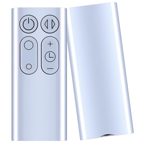 Replacement Fan Remote Control for Dyson Fan AM11 TP00 TP01 (Without Battery) (Silver)