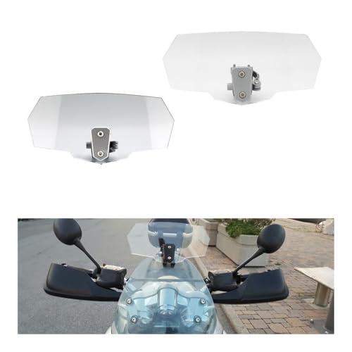 Déflecteur vent moto universel bulle surélevée extension réglable - 2