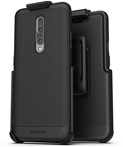 Encased OnePlus 7 Pro Belt Clip Case (Thin Armor) Slim Grip Cover with Holster - Black