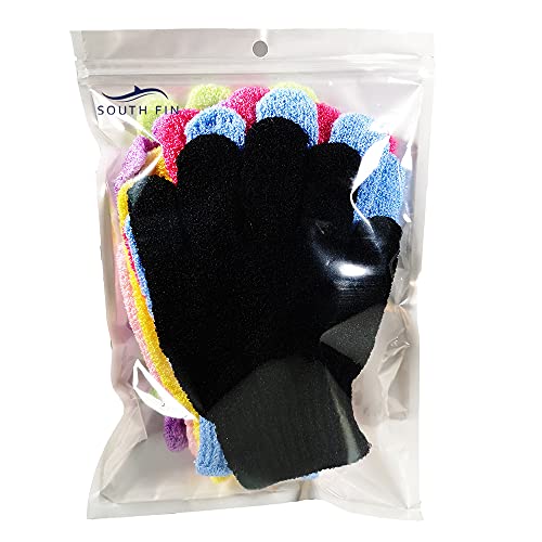 yeacher luva de banho chuveiro esfoliante corporal esfoliante de nylon luva de remoção de pele morta