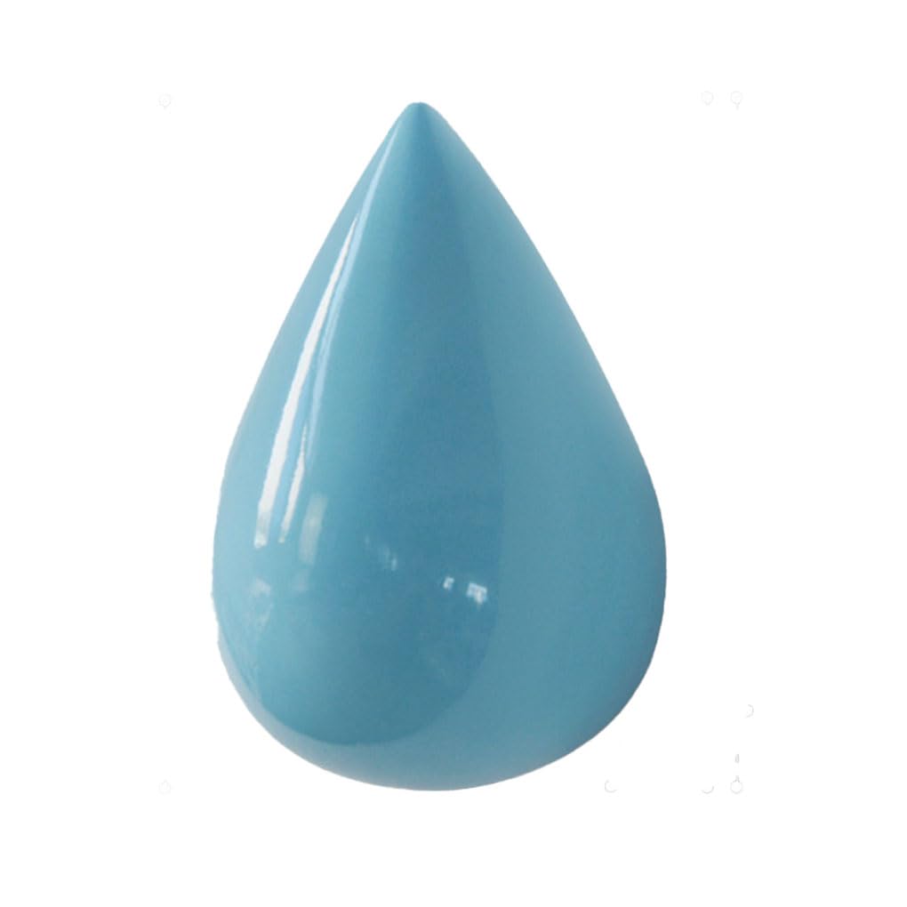 WOVEBIUS Wall Mounted Hook Water Drop Resin Home Bedroom Bathroom Hanging Clothes Hat Scarf Handbag Hanger Decoration Holder Blue S