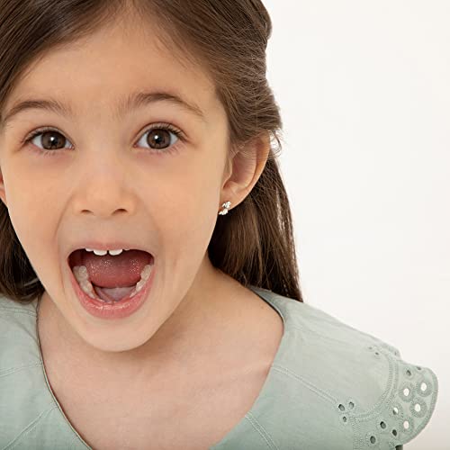 925 Sterling Silver Children's Cute Puppy Earrings with Screw Backs for Kids & Young Girls. Fun Earrings for Dog Lover Children2