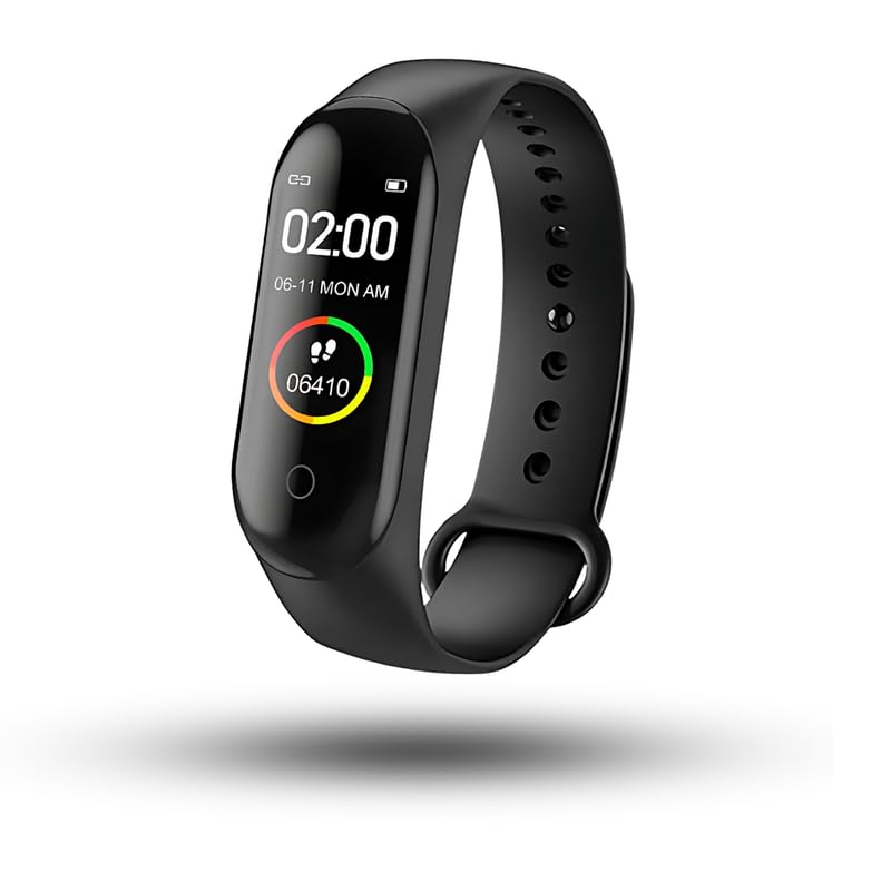 Drumstone (Exclusively 𝟭𝟬+𝟱 Year Warranty) M4 Touchscreen Smart Band with All Features Like Heart Rate, BP etc I for All Boys & Girls